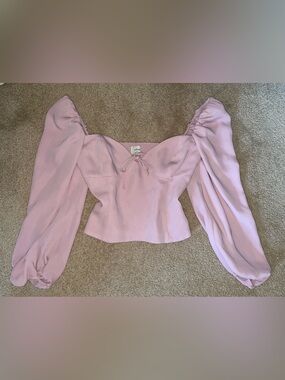 Wilfred Novella Blouse Blush Mauve Bustier Size Small